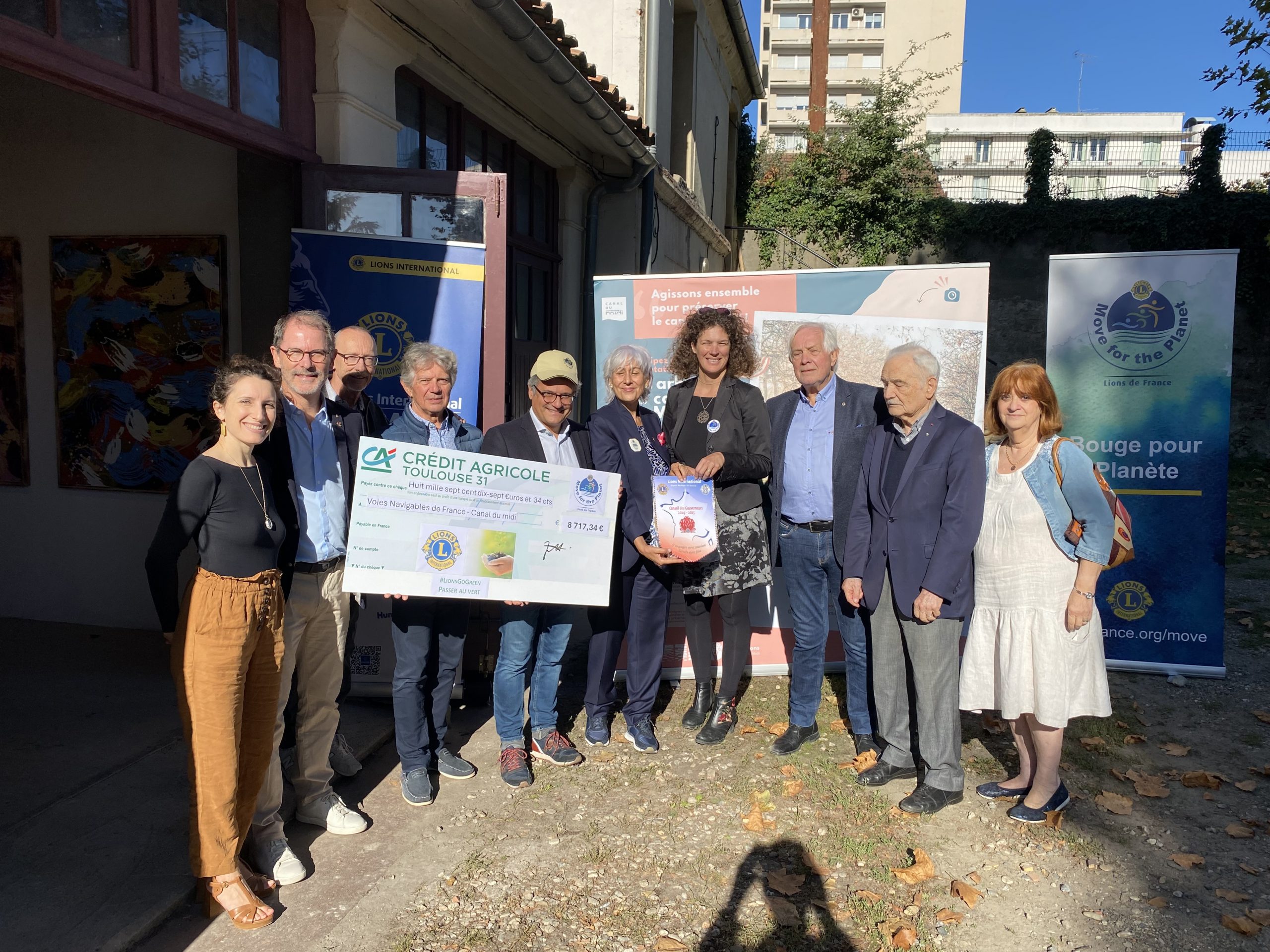 Le Lions club collecte 8 718€ pour le canal du Midi avec l’opération Move for the planet.