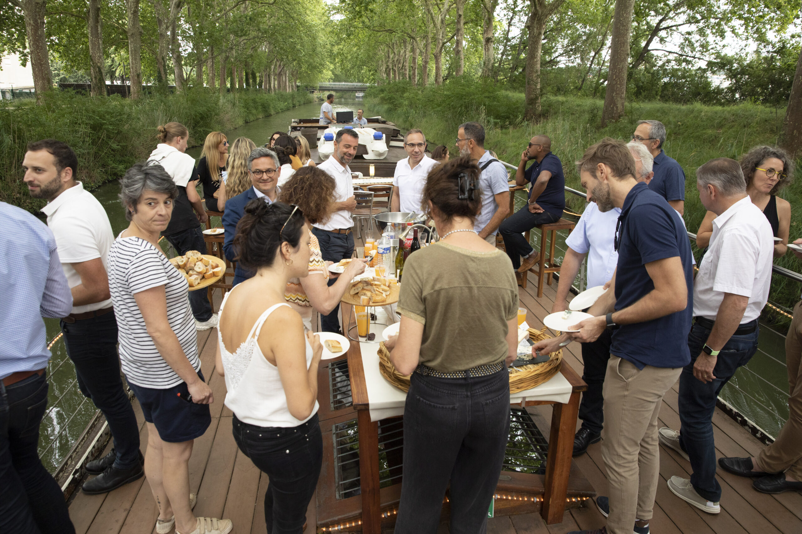 Déjeuner Croisière Club entreprises mécènes canal du Midi