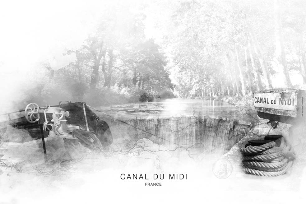 Nouvelle affiche photo solidaire du canal du Midi